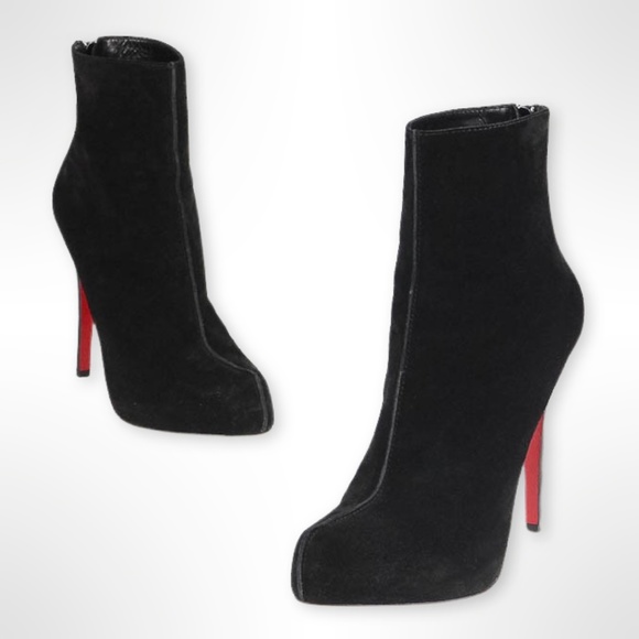 Christian Louboutin Shoes - Christian Louboutin Ariella Talon Black Ankle Boot